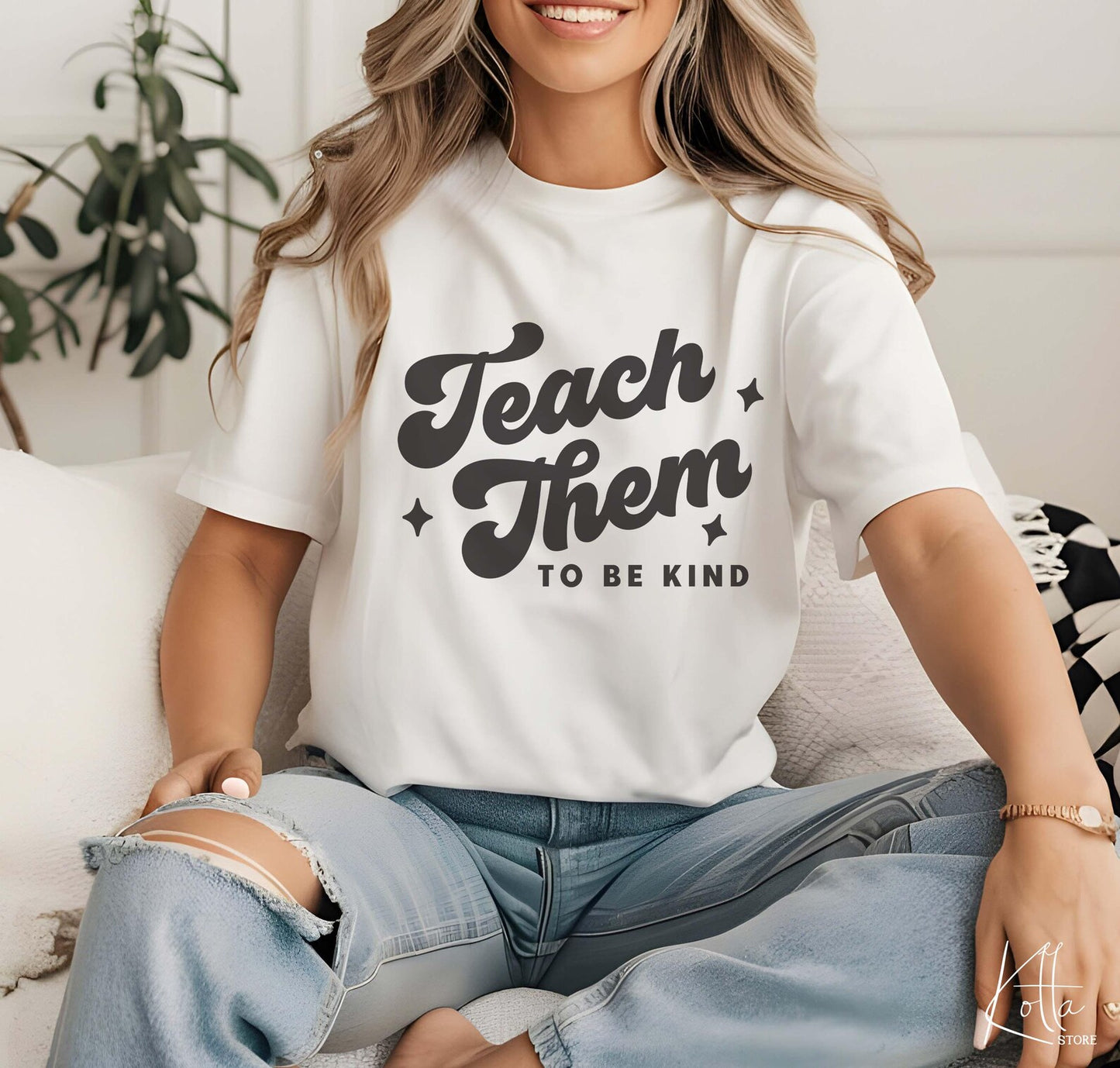 Teach Them To Be Kind Unisex Tee