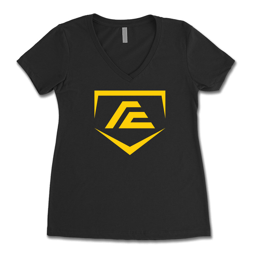 FCA Baseball Women's V- Neck Tee