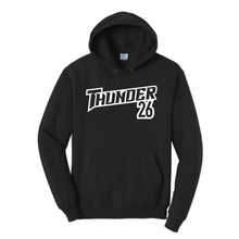 Load image into Gallery viewer, Adult and Youth Thunder Hooded Sweatshirt with players number