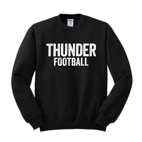 Adult and Youth Unisex Crewneck Thunder Distressed Sweatshirt