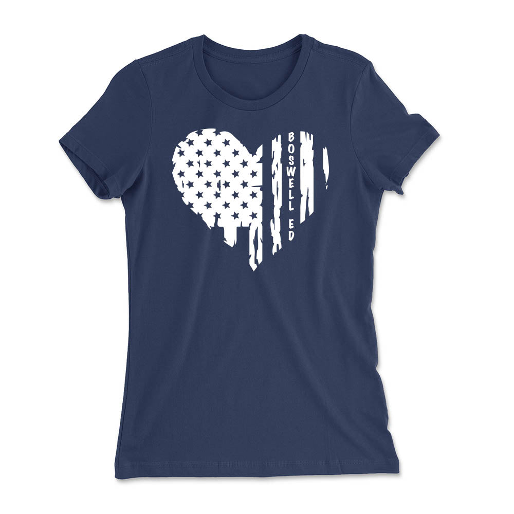 Boswell Heart Women's Fitted Tee