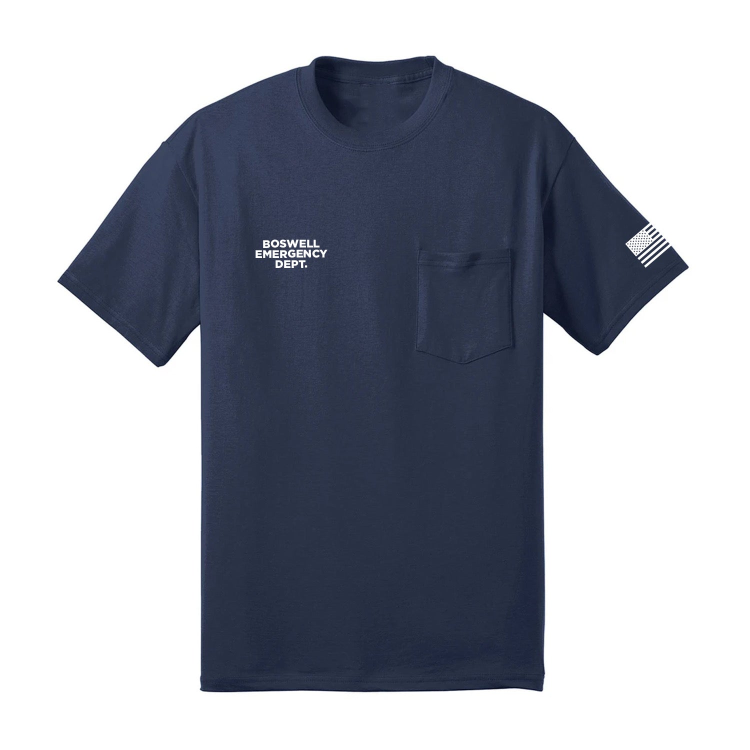 Boswell Emergency Department Flag Pocket Tee