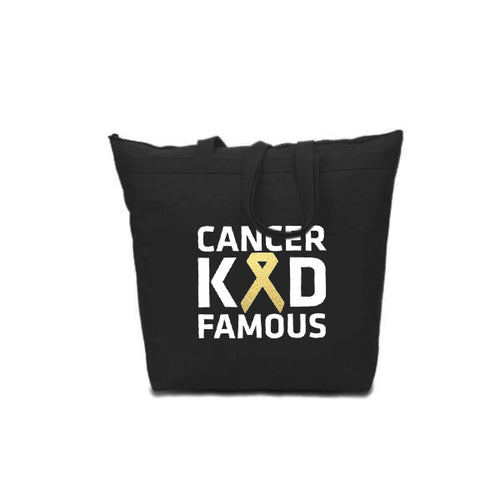 Cancer Kid Famous Large Zip Tote