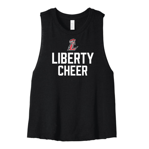 Lions Cheer Cropped Racerback Tank