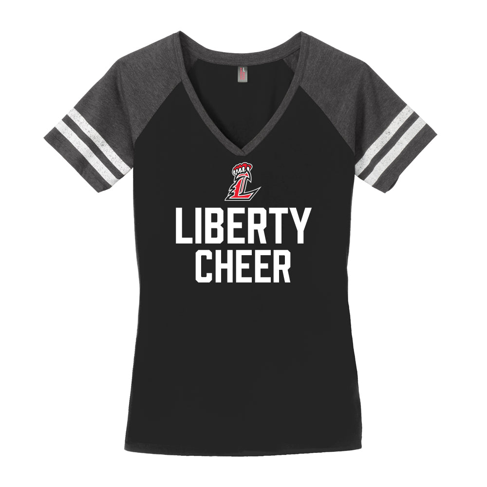 Lions Cheer Women's Game Day V Neck Tee