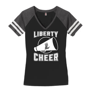Liberty Cheer Women's Game Day V Neck Tee