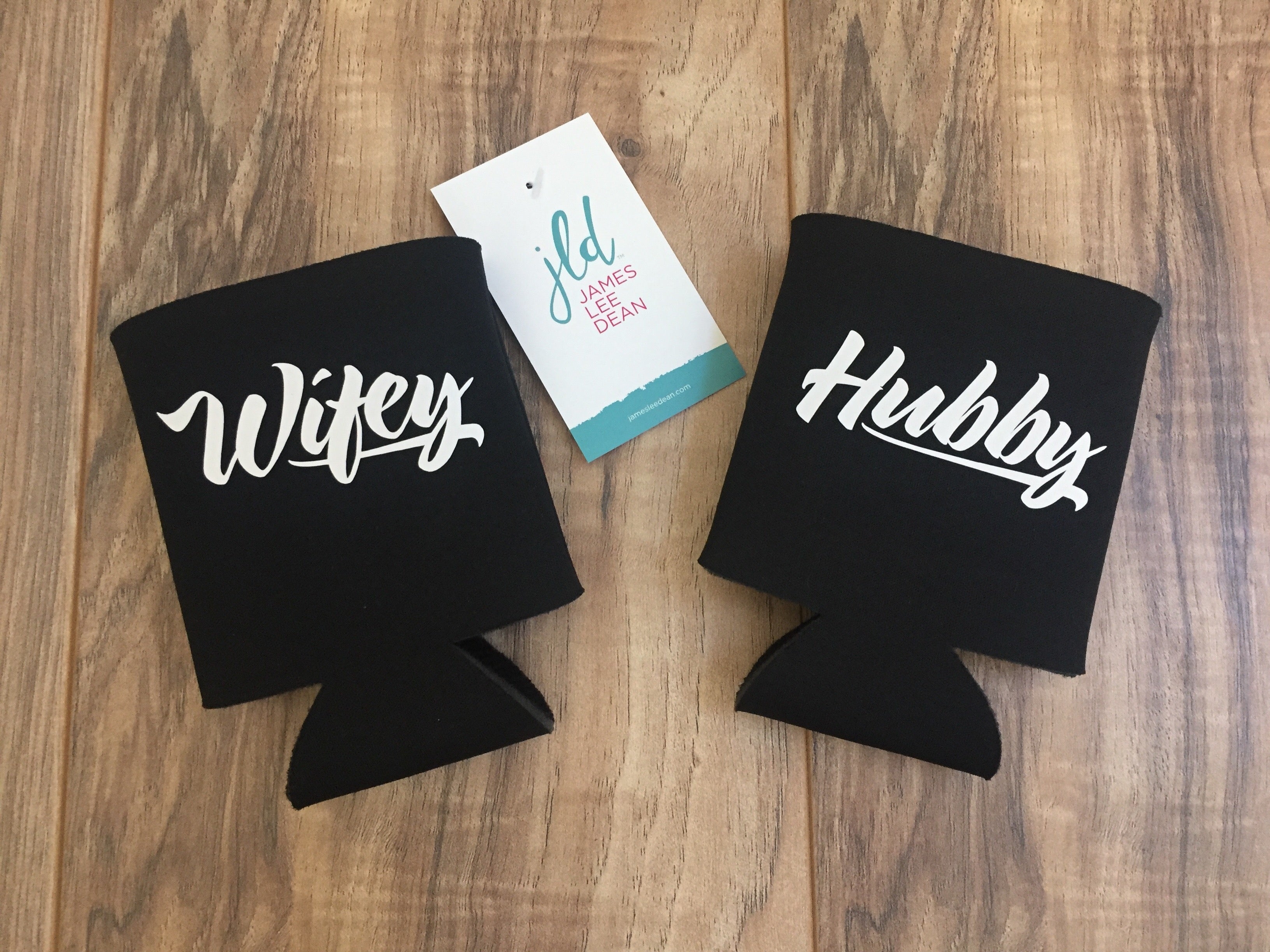 Hubby and Wifey Koozie Set