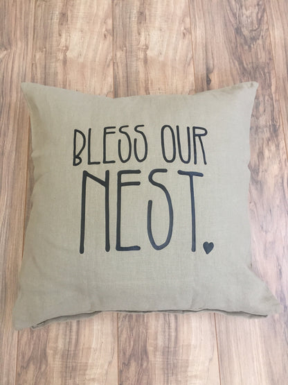 Bless Our Nest Pillowcase