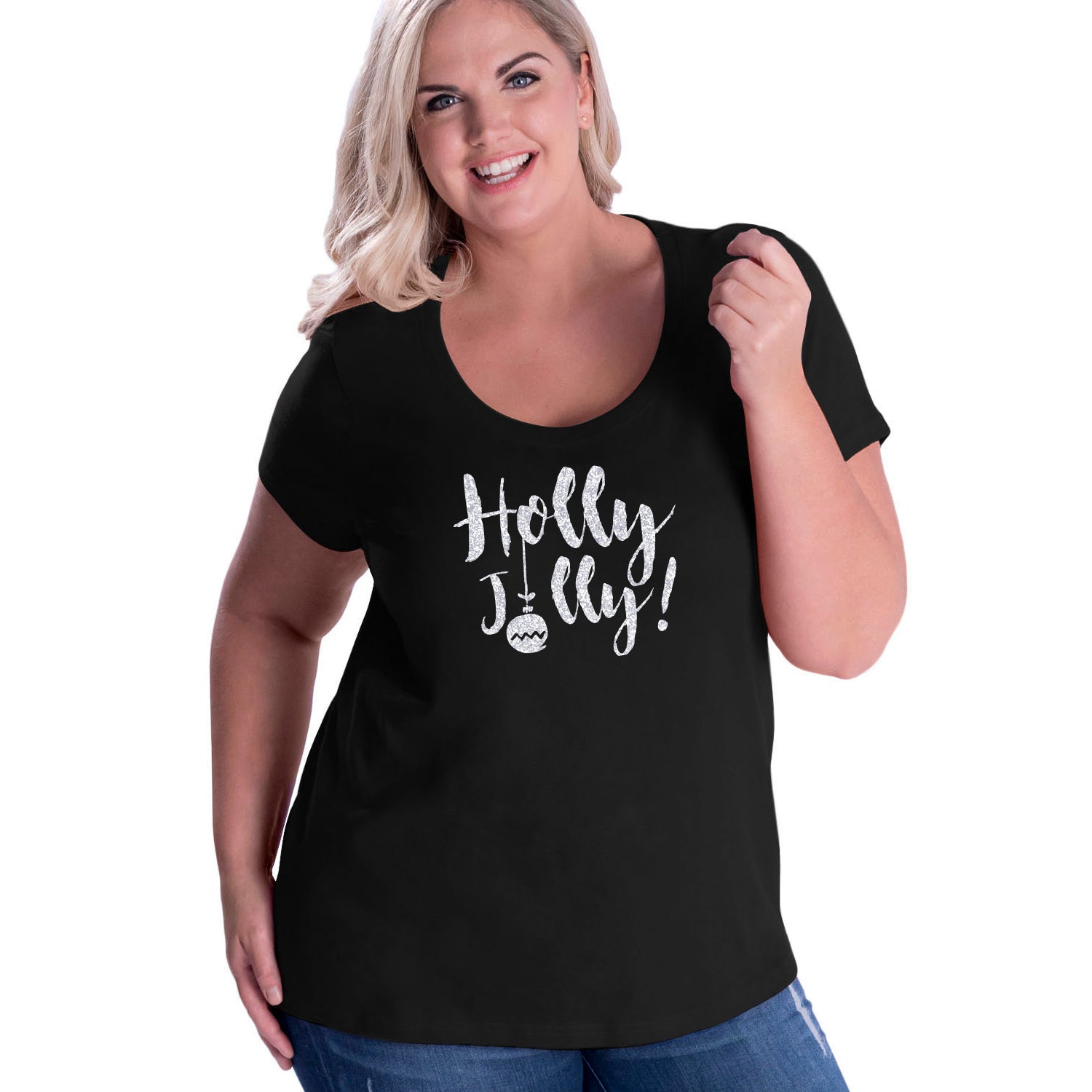 Holly Jolly Curvy Tee