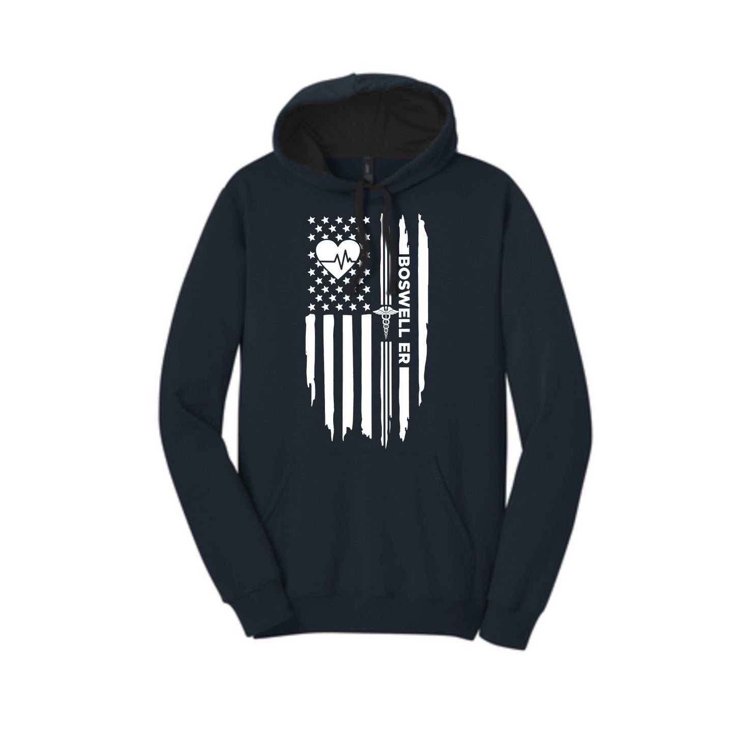 Boswell ER Heartbeat Flag Fleece Hoodie