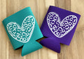 Leopard Heart Koozie