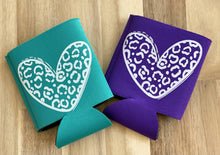 Load image into Gallery viewer, Leopard Heart Koozie