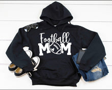 Load image into Gallery viewer, Football Mom Hooded Sweatshirt