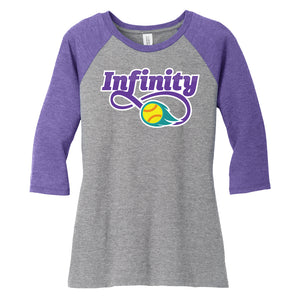 Infinity Purple 3/4 Sleeve Raglan