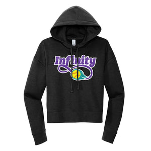Infinity Purple Cropped Hoodie