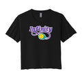 Infinity Purple Cropped Tee