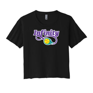 Infinity Purple Cropped Tee