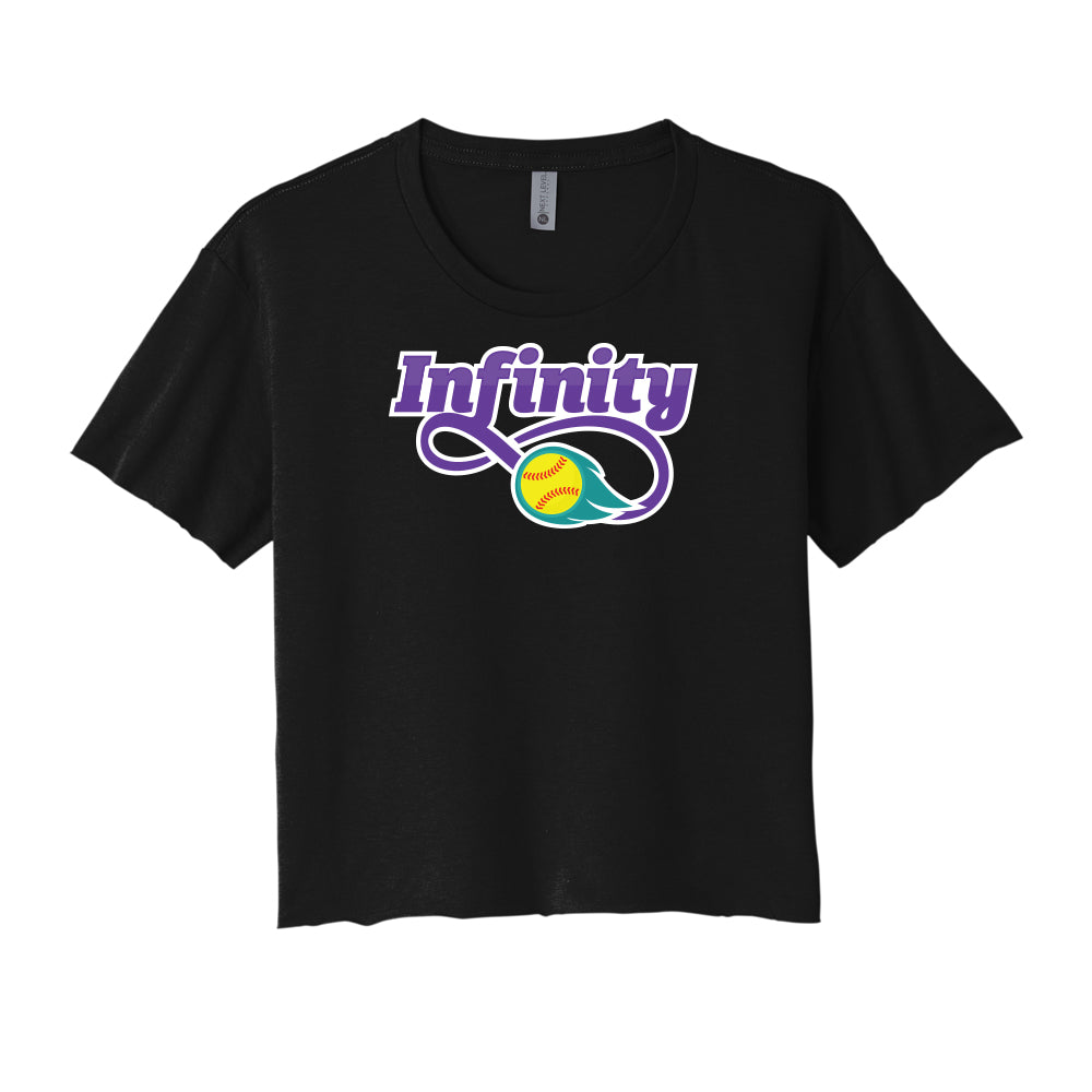 Infinity Purple Cropped Tee