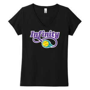 Infinity Purple Womens Fit V-Neck