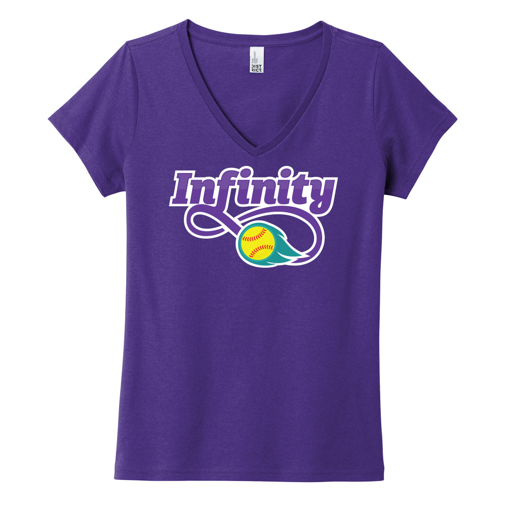 Infinity Purple Womens Fit V-Neck