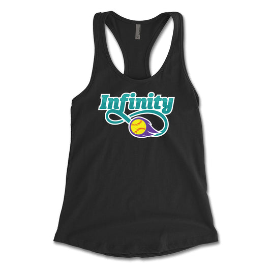 Infinity Teal Racerback Tank Top