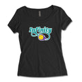 Infinity Teal Ladies Scoop Neck Tee