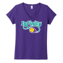 Load image into Gallery viewer, Infinity Teal Womens Fit V-Neck