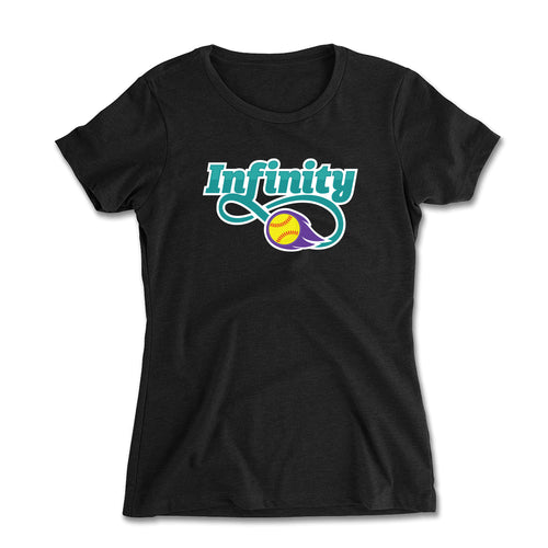 Infinity Teal Ladies Fit Tee