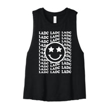 Load image into Gallery viewer, LADC Happy Face Cropped Tank