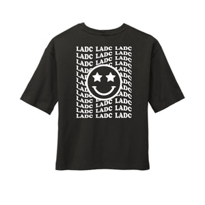 LADC Happy Face Cropped Tee