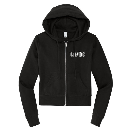 LA/DC Cropped Full Zip Hoodie