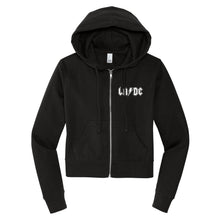 Load image into Gallery viewer, LA/DC Cropped Full Zip Hoodie