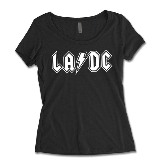 LA/DC Womens Scoop Neck Tee