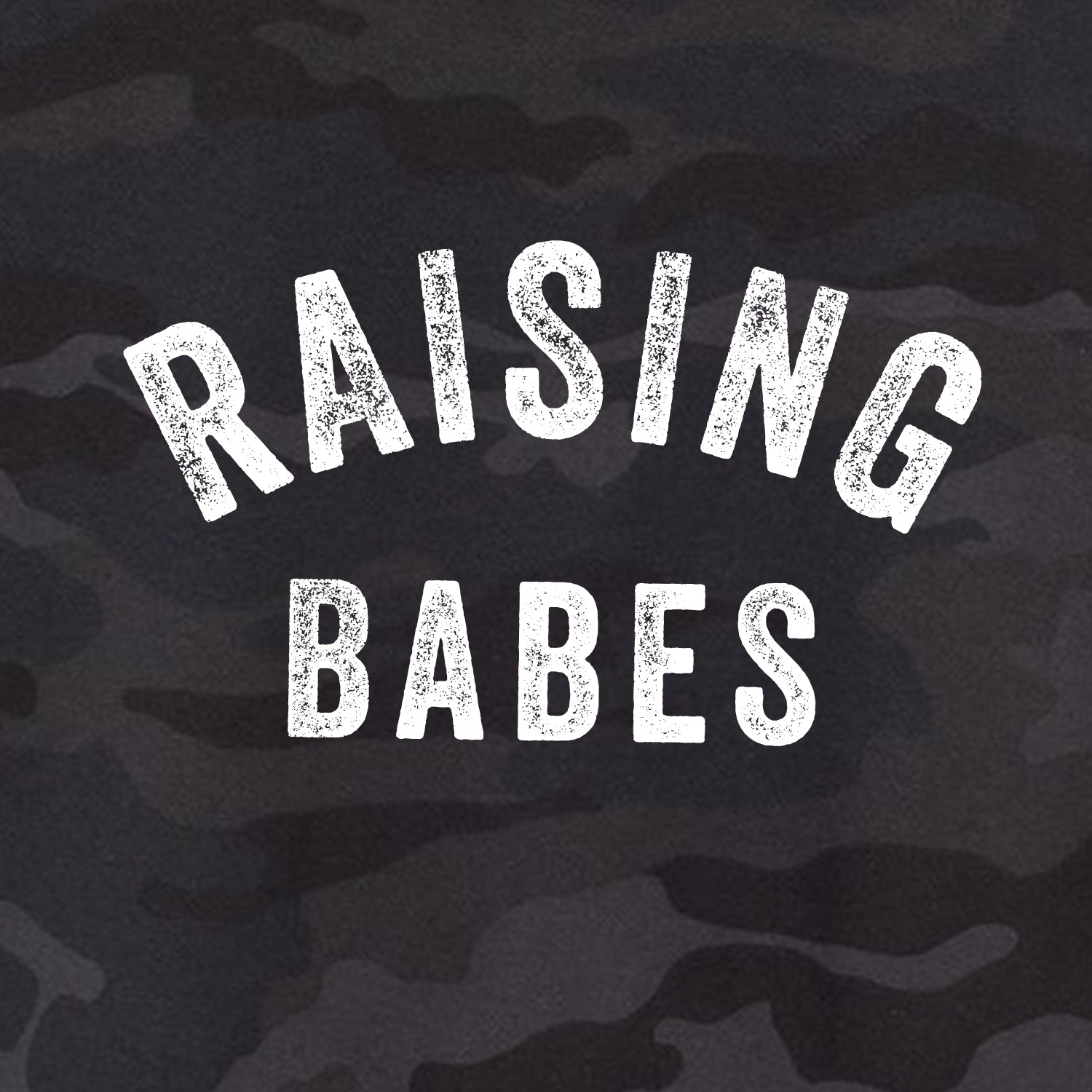 Raising Babes Cropped Camo Hoodie