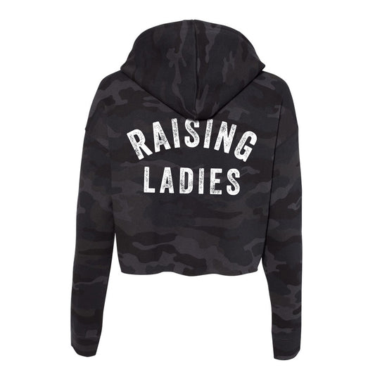 Raising Ladies Cropped Camo Hoodie