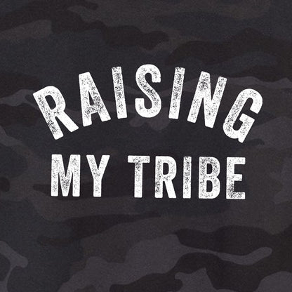 Raising My Tribe Cropped Camo Hoodie