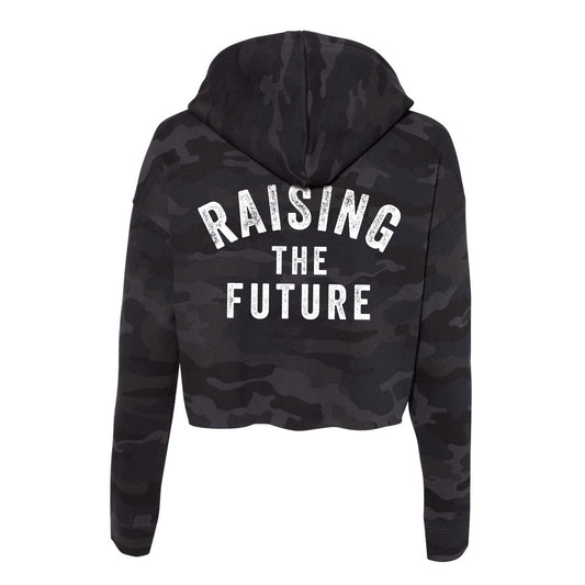 Raising The Future Cropped Camo Hoodie