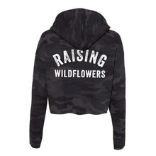 Load image into Gallery viewer, Raising Wildflowers Cropped Camo Hoodie