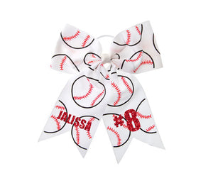 Custom Baseball/Softball Cheer Hair Bow