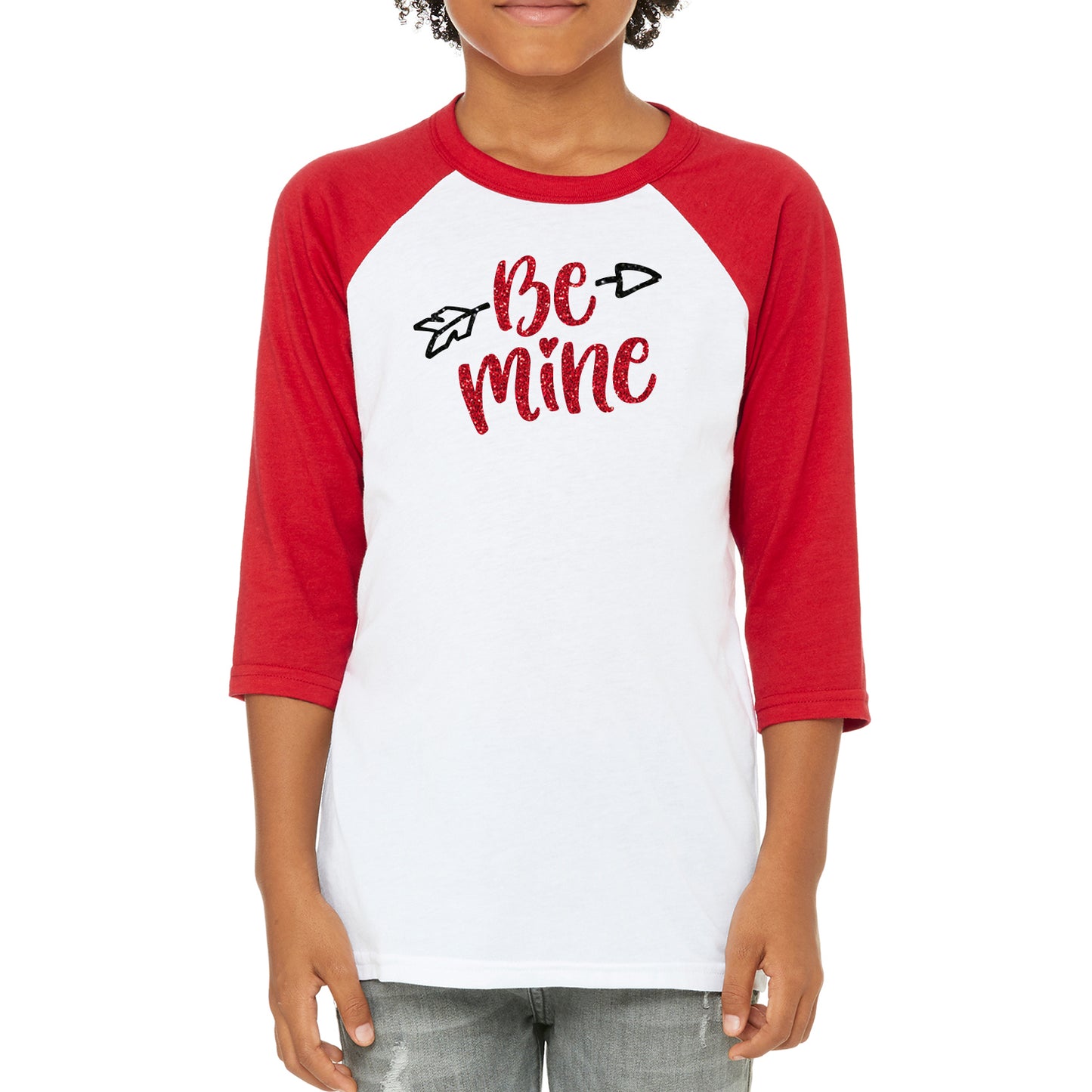 Be Mine Youth Unisex Baseball Tee