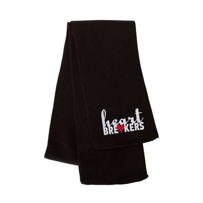 Heartbreakers Solid Black Knit Scarf