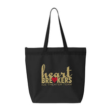 Load image into Gallery viewer, Heartbreakers Large Zipper Tote Bag