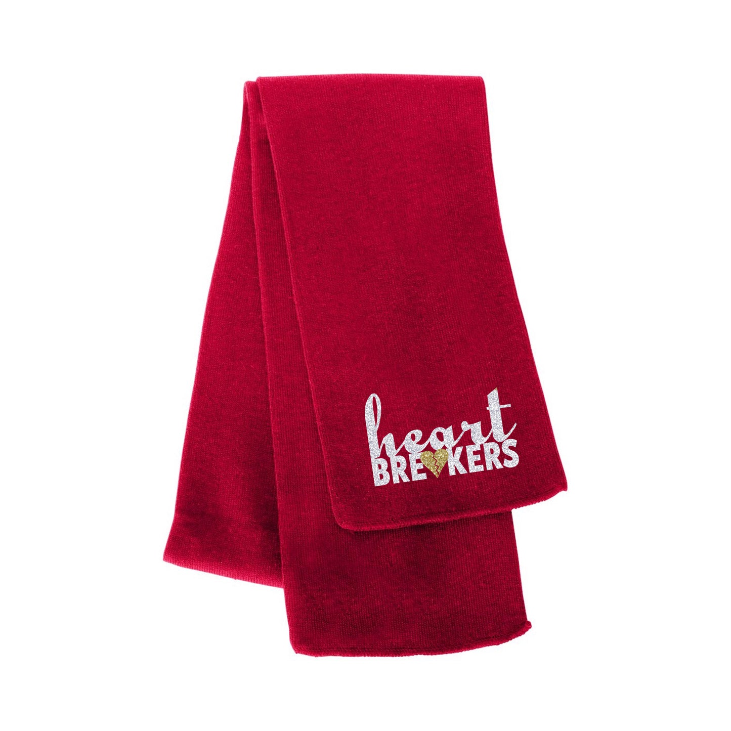 Heartbreakers Solid Black Knit Scarf