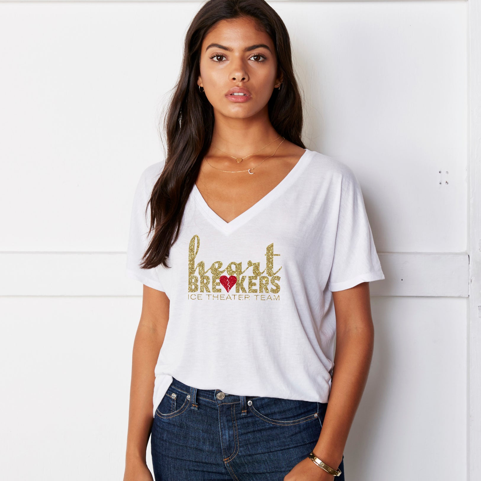 Heartbreakers V-Neck Slouchy Tee