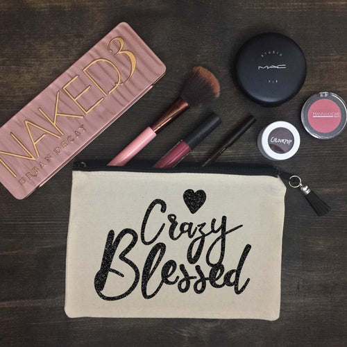 Crazy Blessed Makeup Bag