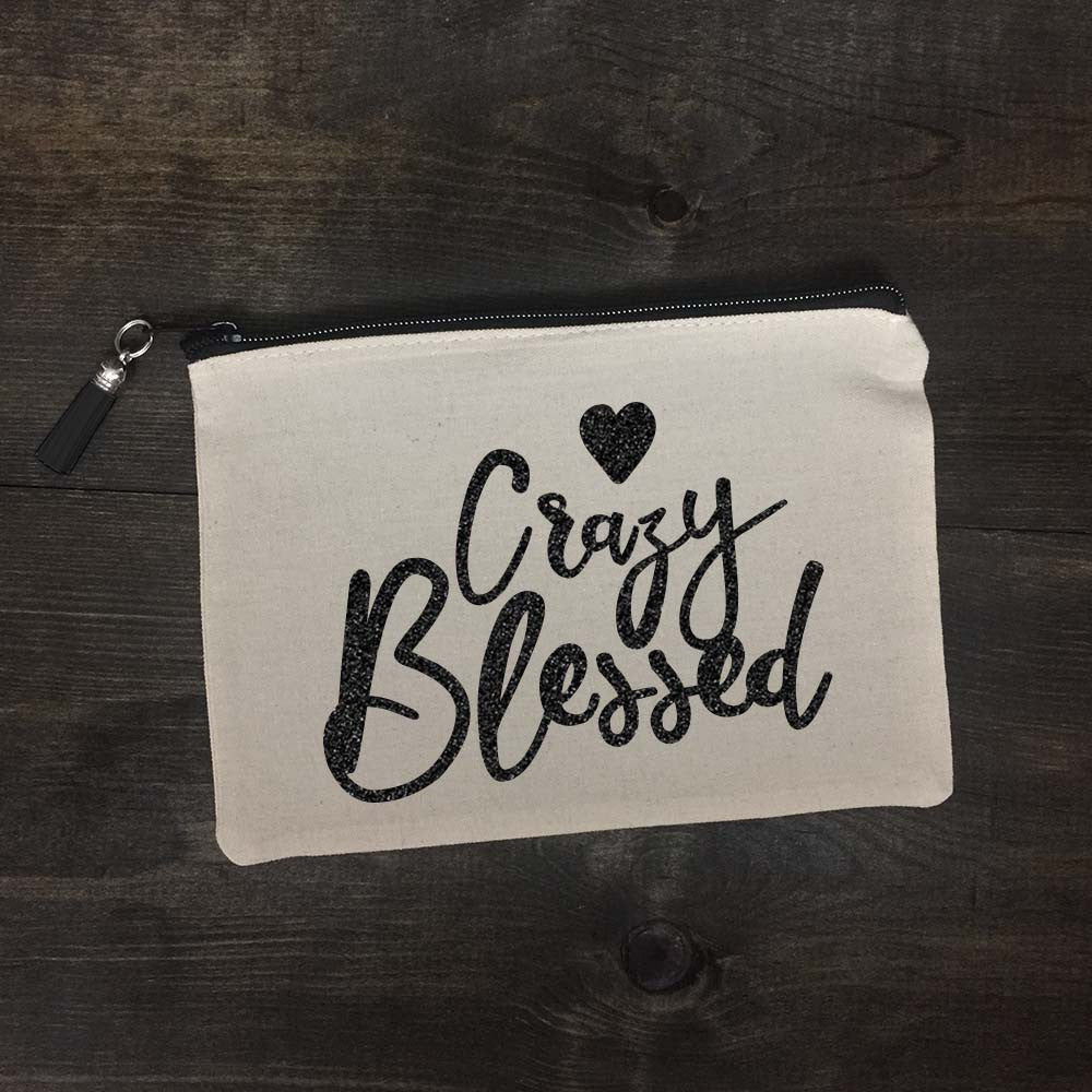 Crazy Blessed Makeup Bag