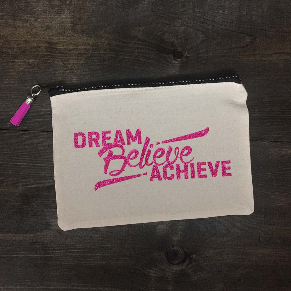 Dream Believe Achieve Makeup Bag