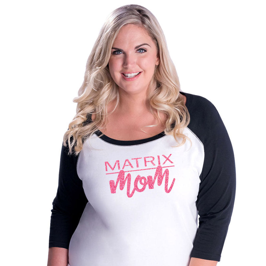 Matrix Mom Curvy Baseball Tee