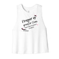 Prayer Is Cropped Womens Tank Top