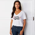 Valentine Sweetie Slouchy V Neck Tee